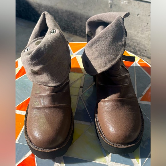 Jina Boots Made in Japan, Purchased in Paris, Slouchy Style, Size 24/US 6 - Picture 6 of 11